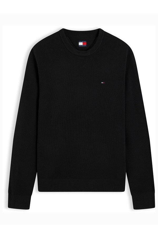TJM SLIM ESS SWEATER EXT - ΜΑΥΡΟ