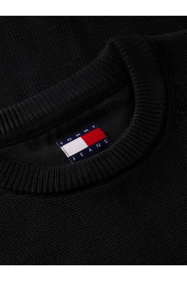 TJM SLIM ESS SWEATER EXT - ΜΑΥΡΟ