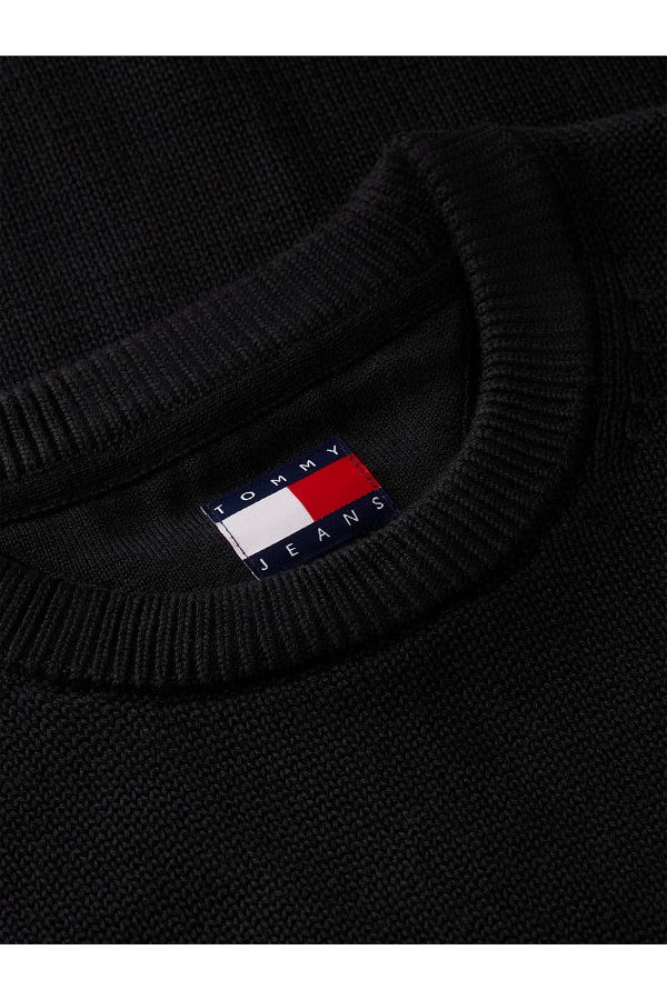 TJM SLIM ESS SWEATER EXT - ΜΑΥΡΟ