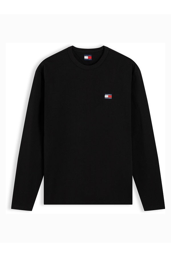 TJM REG BADGE TEE LS - ΜΑΥΡΟ