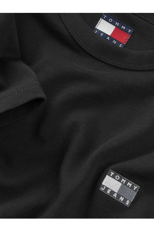 TJM REG BADGE TEE LS - ΜΑΥΡΟ