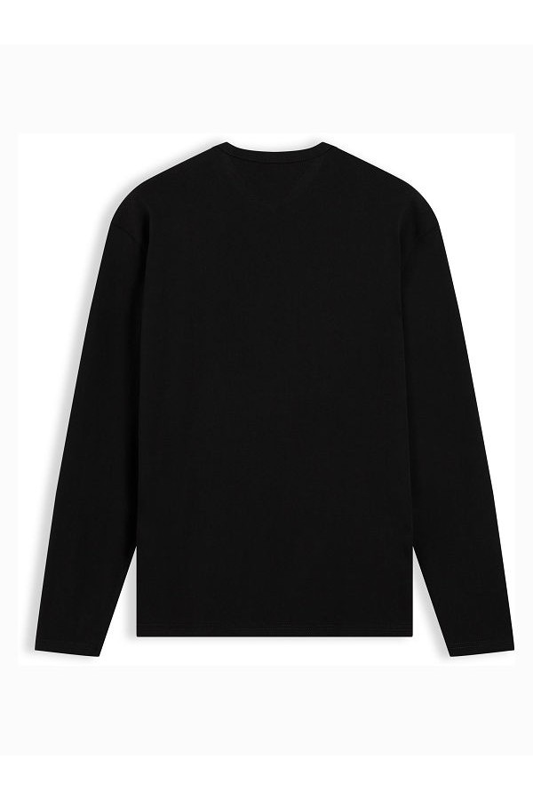 TJM REG BADGE TEE LS - ΜΑΥΡΟ