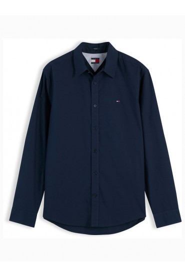 TJM REG POPLIN SHIRT - ΜΠΛΕ