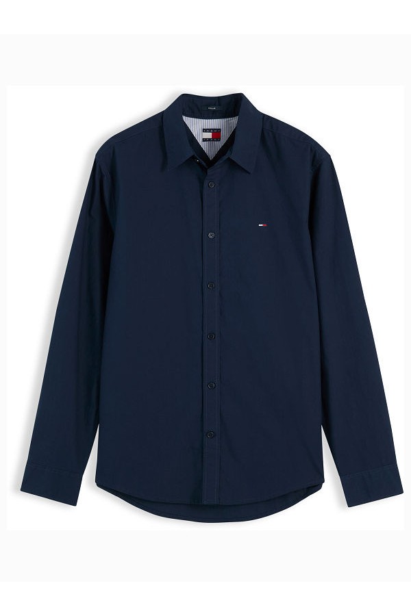 TJM REG POPLIN SHIRT - ΜΠΛΕ