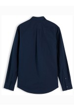 TJM REG POPLIN SHIRT - ΜΠΛΕ