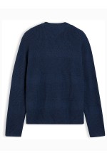 TJM REG TEXTURED SWEATER EXT - ΜΠΛΕ