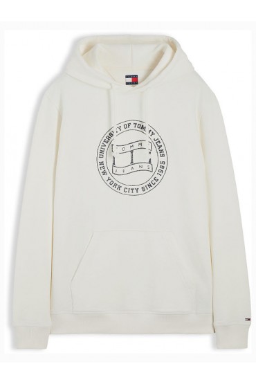 TJM REG CREST HOODIE - ΛΕΥΚΟ