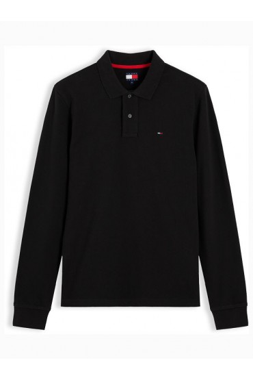 TJM REG ESS POLO LS - ΜΑΥΡΟ