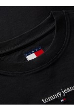 TJW SLIM CLASSIC LOGO LS TEE - ΜΑΥΡΟ