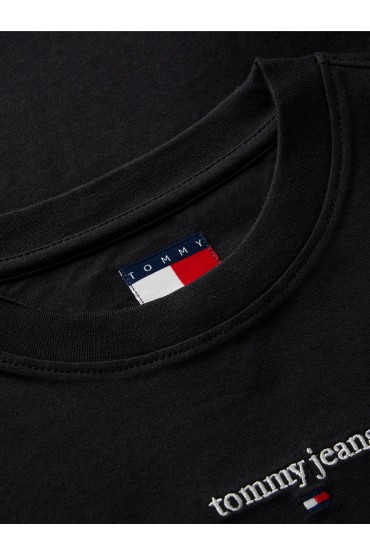 TJW SLIM CLASSIC LOGO LS TEE - ΜΑΥΡΟ