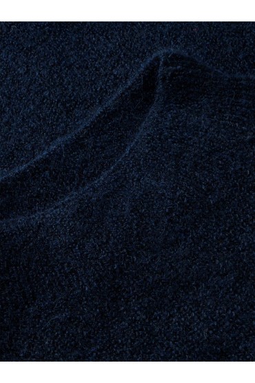 TJW MOCKNECK BADGE SWEATER EXT - ΜΠΛΕ