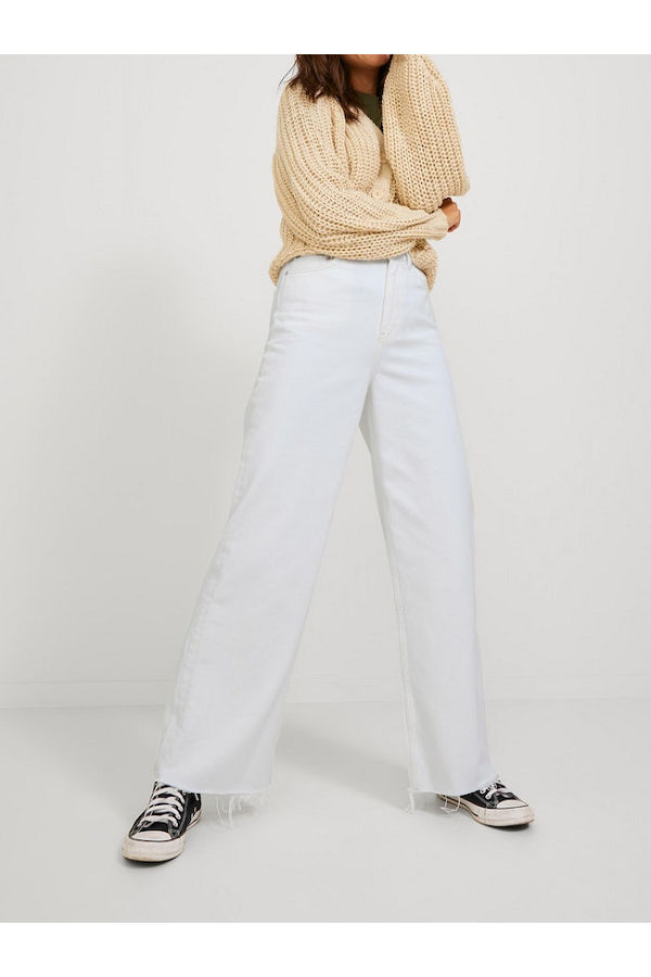 JACK & JONES Damen Jeans Weit Geschnitten – JXTOKYO Wide Fit, Ohne Stretch, Mit Reißverschluss, Modell CR6013